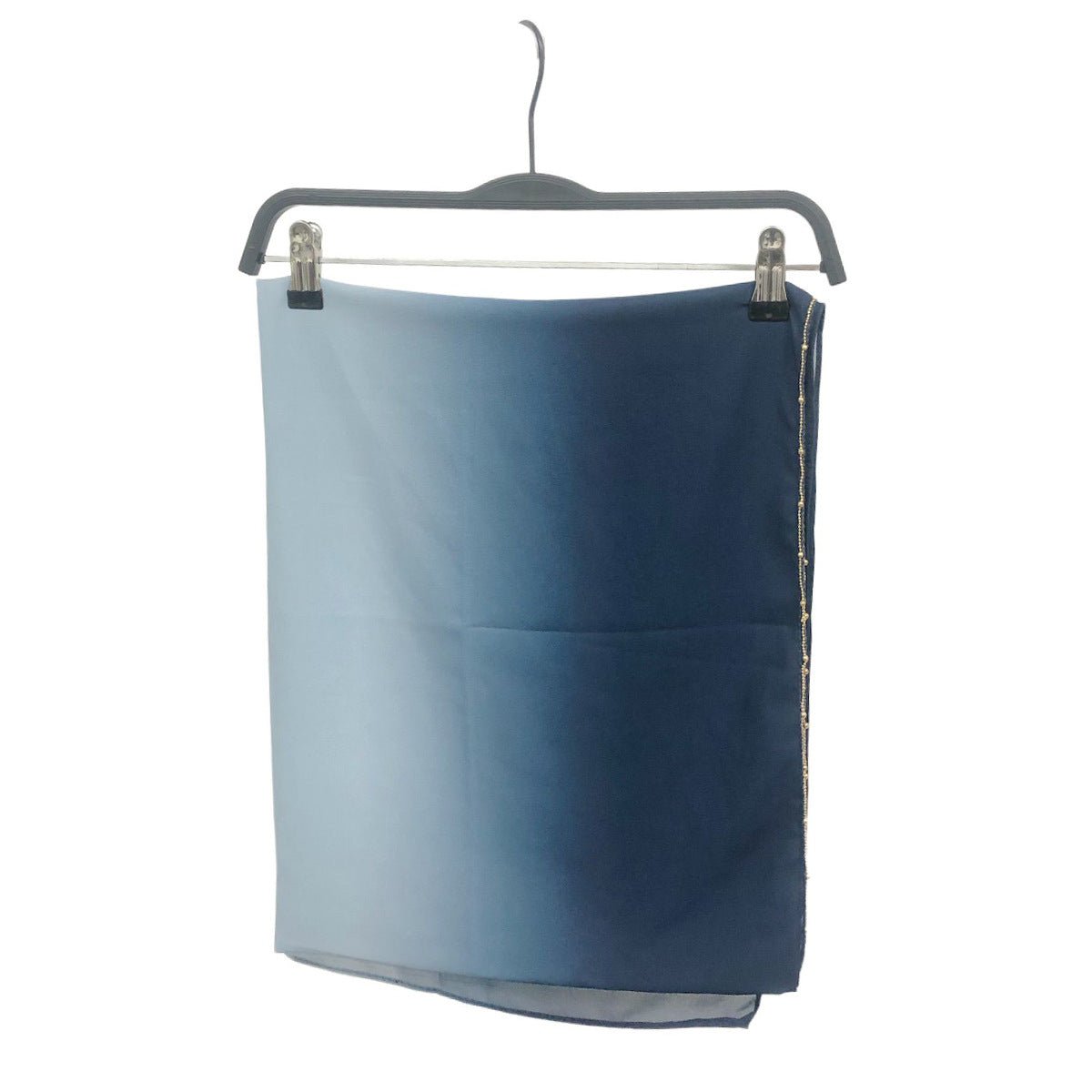 Gradient Colour Pearl Chiffon Beaded Chain Hijab (MH137) - Mariam's Collection