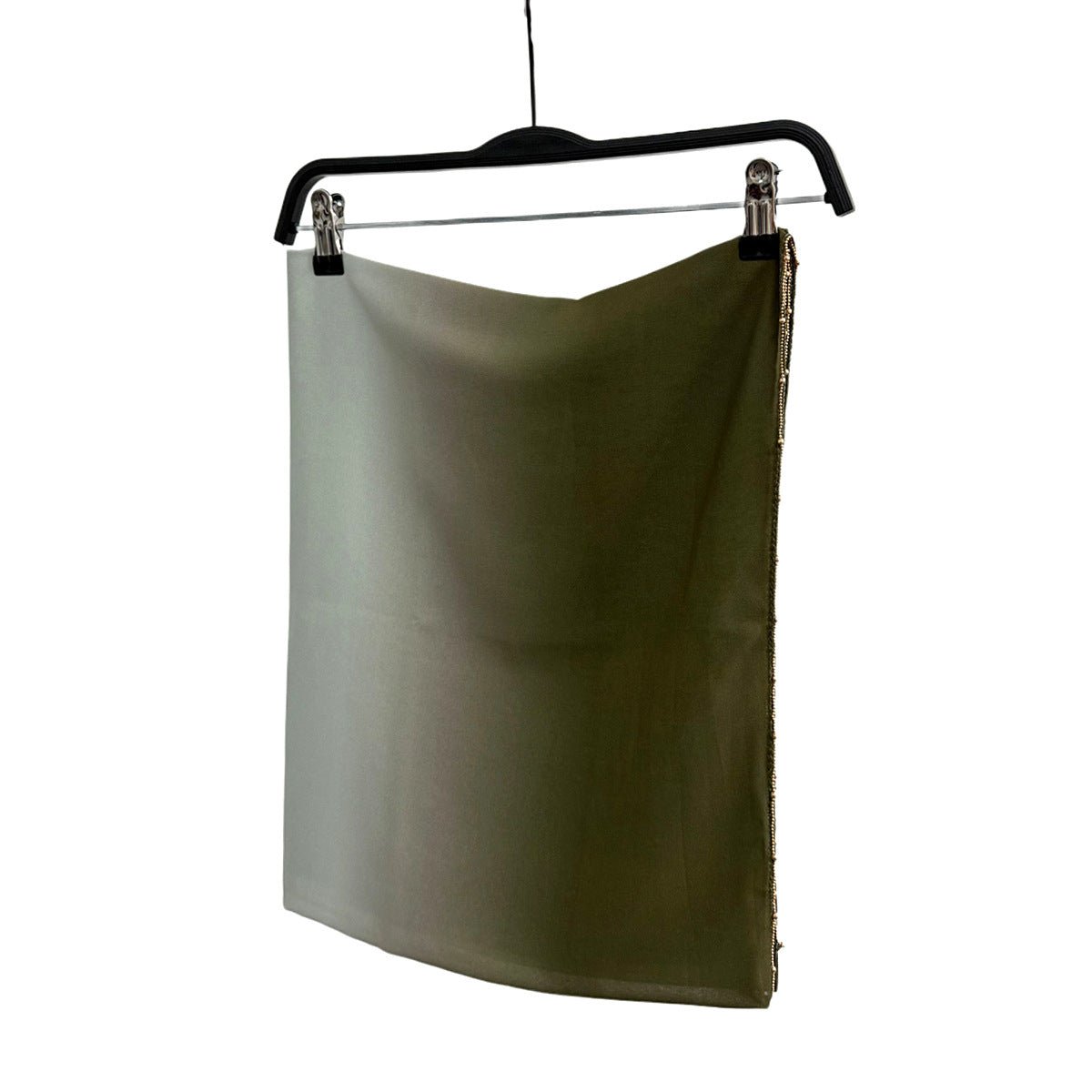 Gradient Colour Pearl Chiffon Beaded Chain Hijab (MH137) - Mariam's Collection