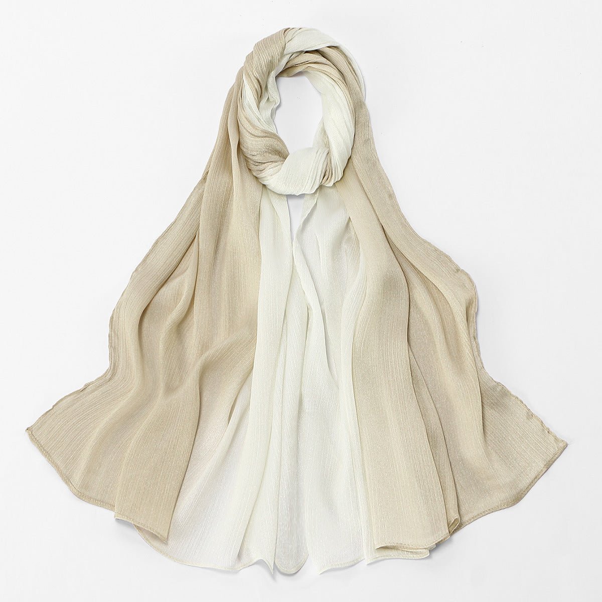 Gradient Crinkle Texture Hijab Scarf(MH253) - Mariam's Collection