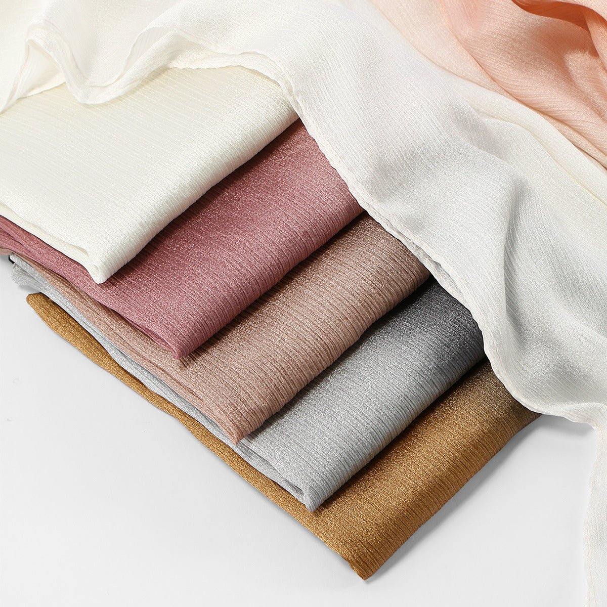 Gradient Crinkle Texture Hijab Scarf(MH253) - Mariam's Collection