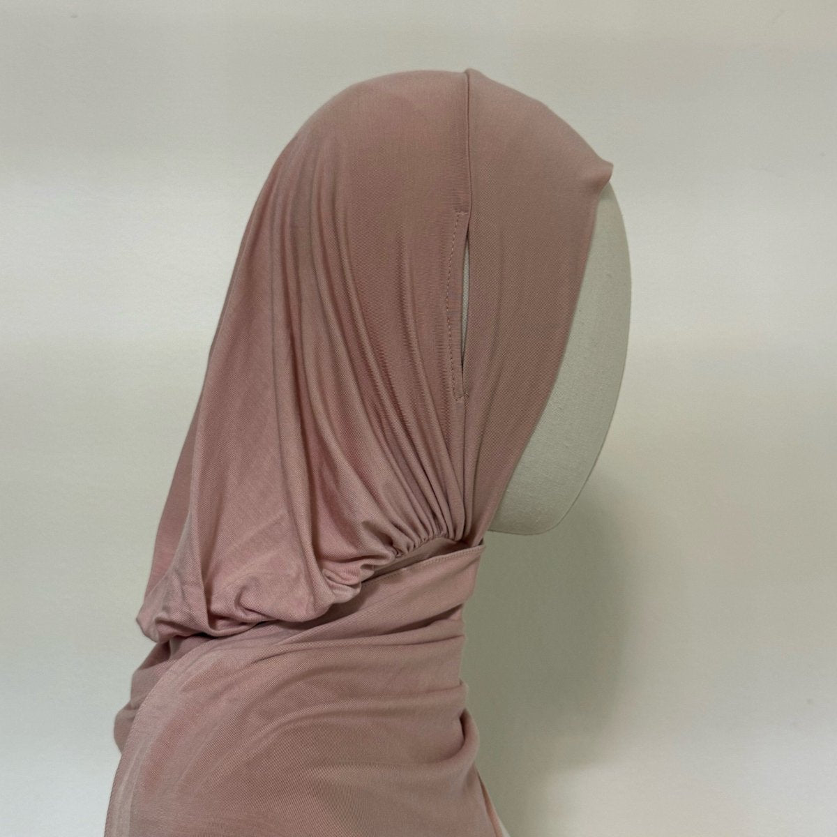 Instant Hijab | Snap-Close, Earphone-Friendly, Cotton Modal (MH225) - Mariam's Collection