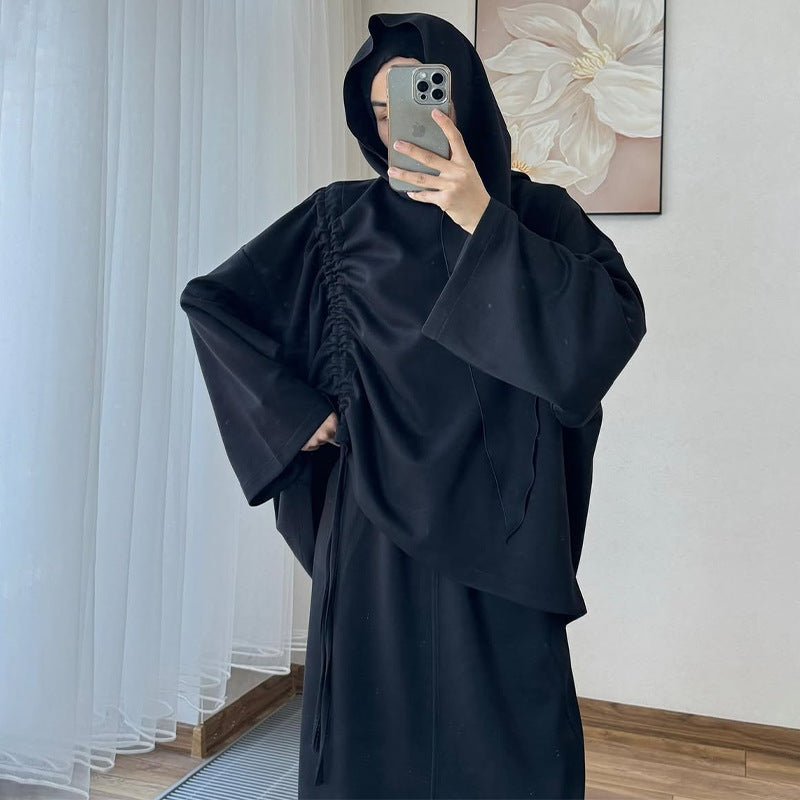 Integrated Hijab Hoodie & Maxi Skirt Set(MS194) - Mariam's Collection