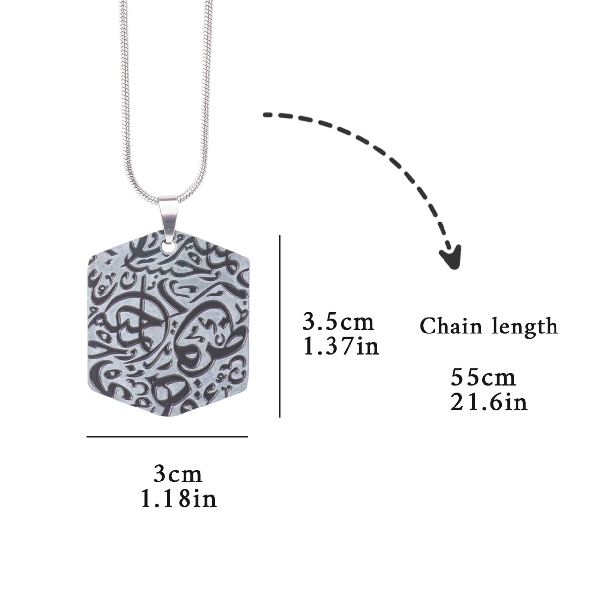 Islamic Charms Collection Inspired Geometric Pendants (MAC271) - Mariam's Collection