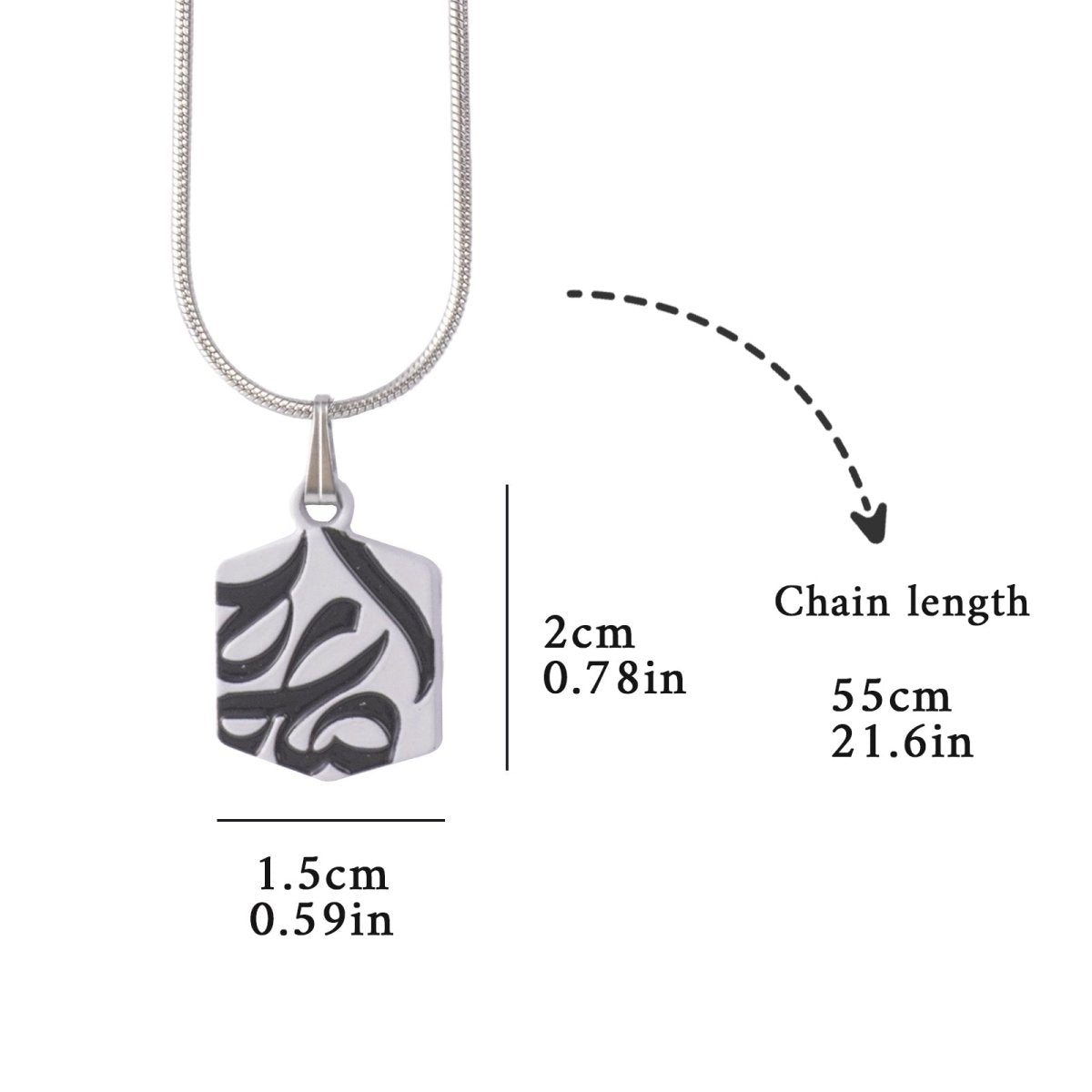 Islamic Charms Collection Inspired Geometric Pendants (MAC271) - Mariam's Collection
