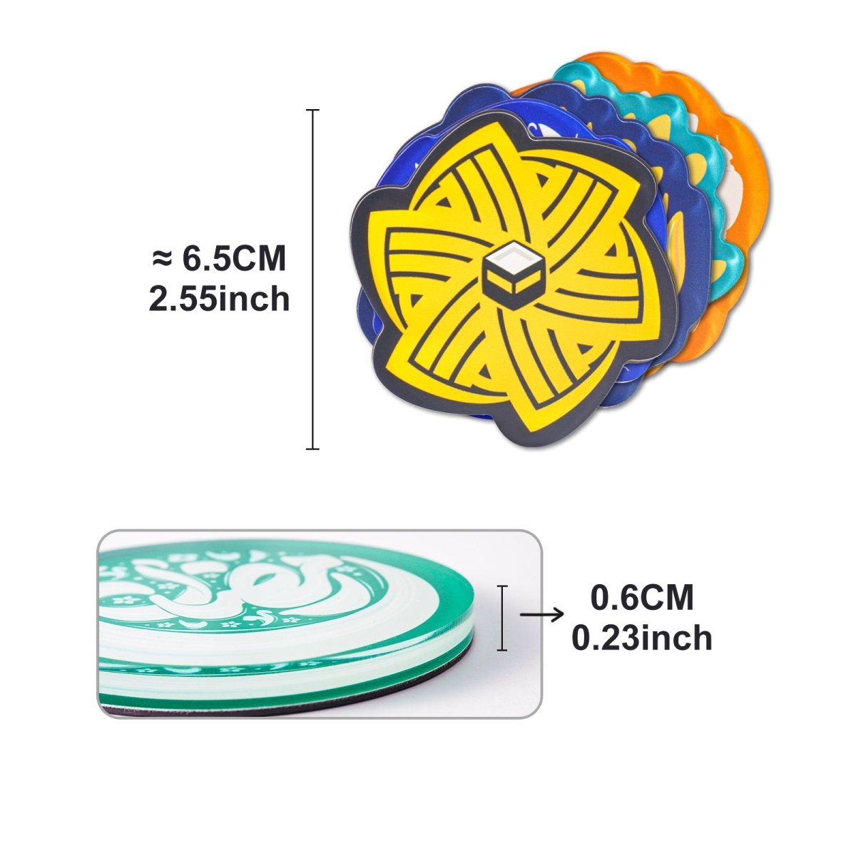 Islamic Design Souvenir Refrigerator Magnet Set (MAC328) - Mariam's Collection