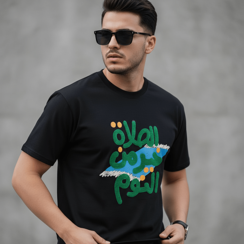 Islamic Style Artistic Design Short Sleeve T-Shirt Collection (MS182) - Mariam's Collection