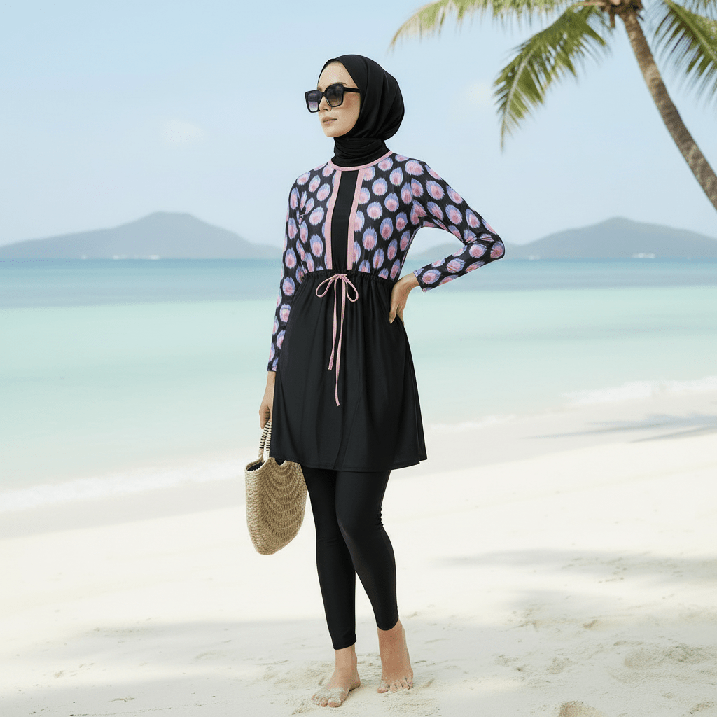 Islamic Swimwear Hijab | Muslim Women Swimwear Islamic Modest Swimsuit (MB017) - Mariam's Collection