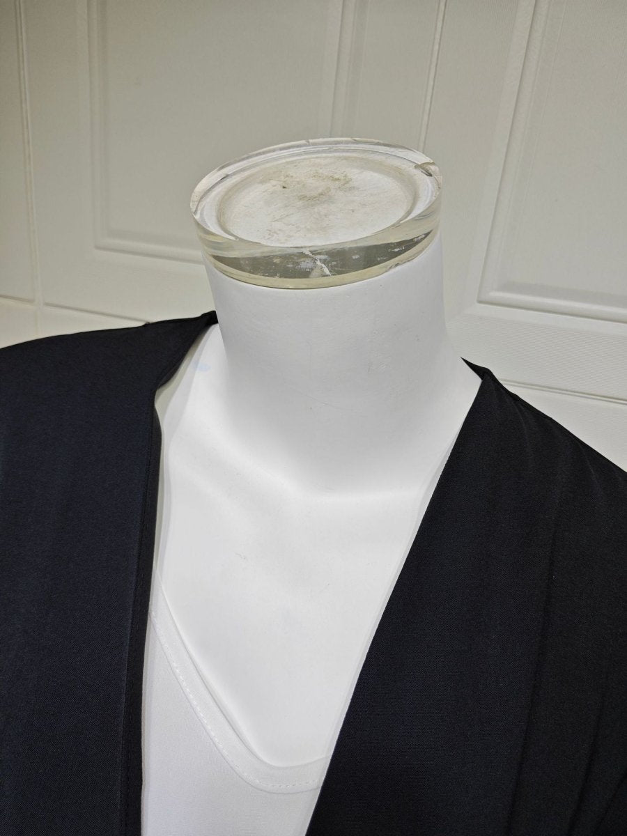 Lace Panel Open Abaya & Hijab Set(MOA319) - Mariam's Collection