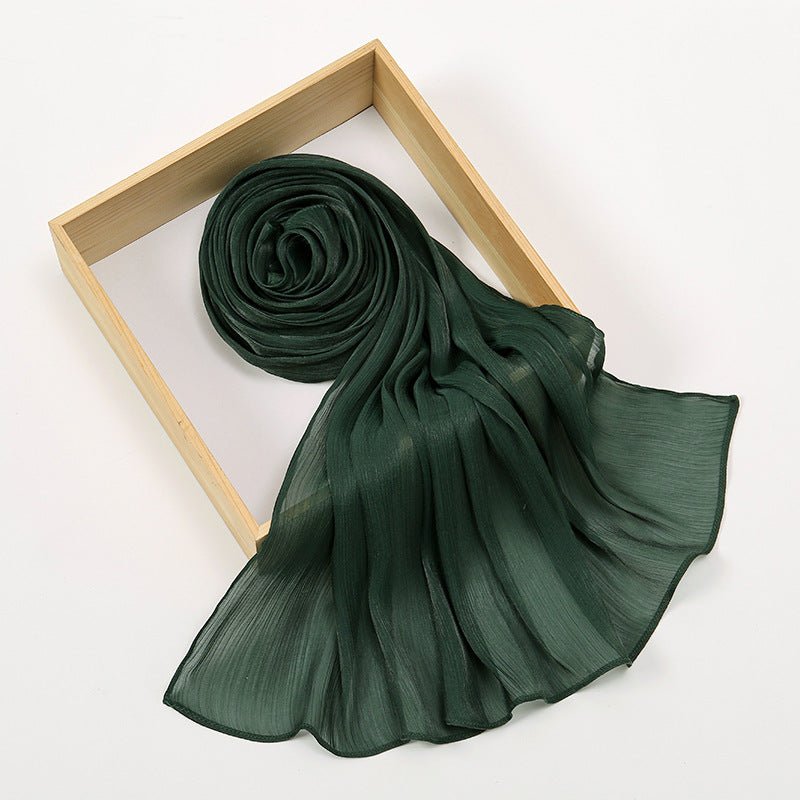 Lightweight Crepe Satin Scarf Elegance Hijab (MH160) - Mariam's Collection