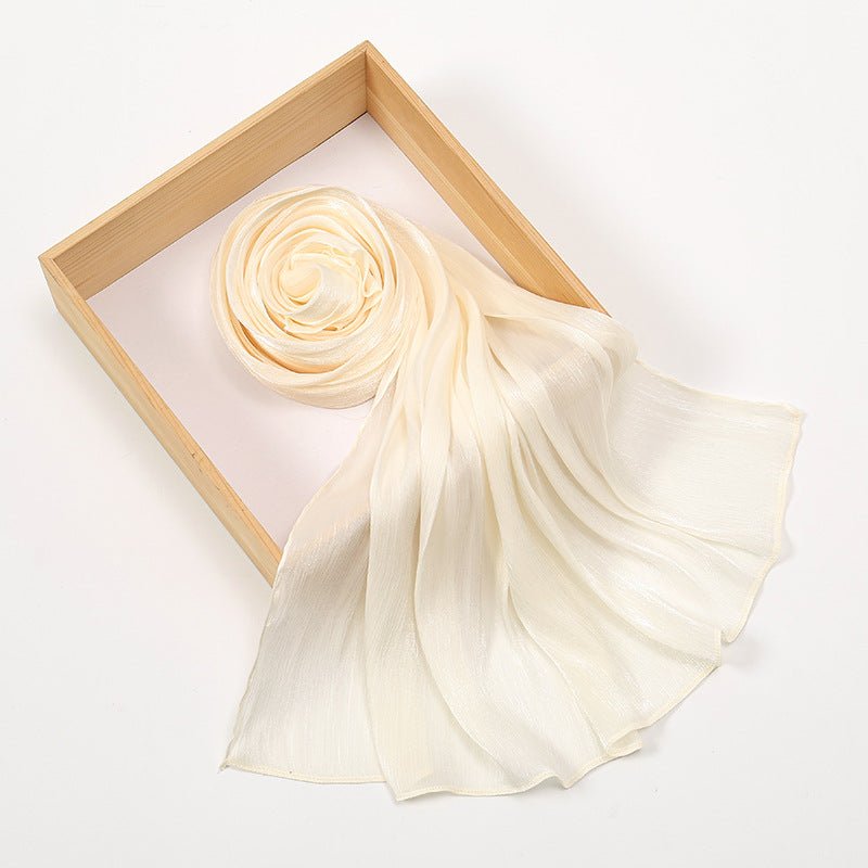 Lightweight Crepe Satin Scarf Elegance Hijab (MH160) - Mariam's Collection