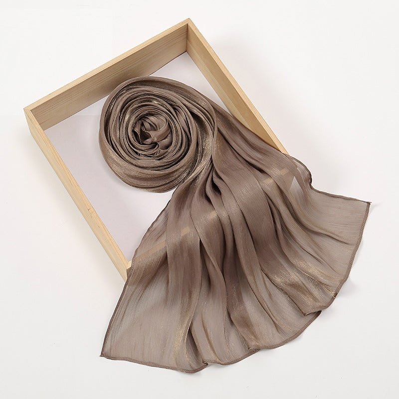 Lightweight Crepe Satin Scarf Elegance Hijab (MH160) - Mariam's Collection