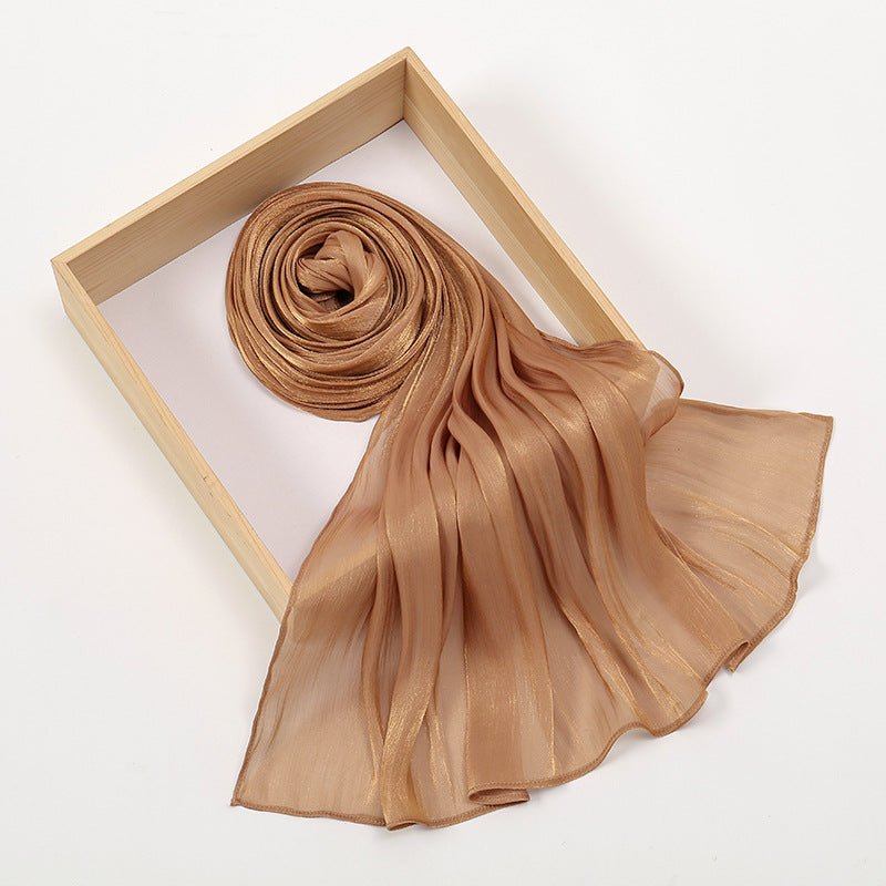 Lightweight Crepe Satin Scarf Elegance Hijab (MH160) - Mariam's Collection