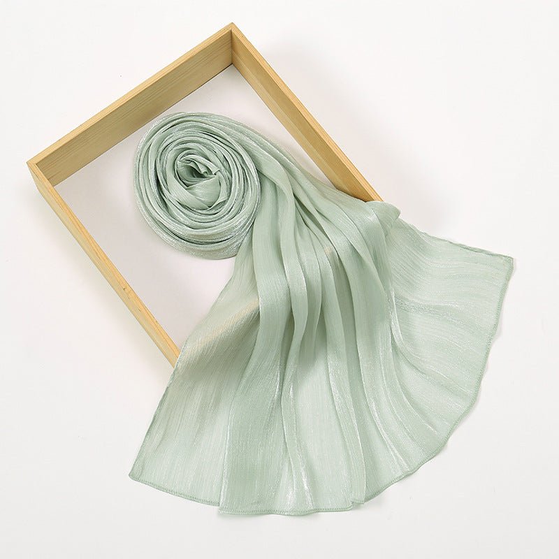 Lightweight Crepe Satin Scarf Elegance Hijab (MH160) - Mariam's Collection
