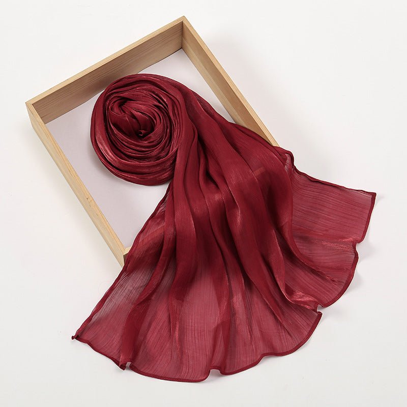 Lightweight Crepe Satin Scarf Elegance Hijab (MH160) - Mariam's Collection