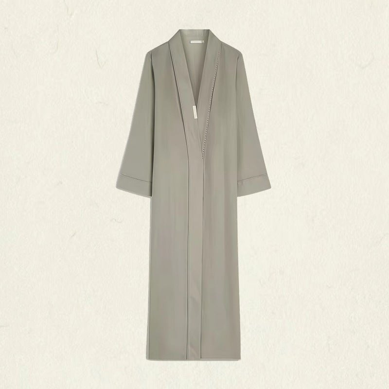 Longline Shawl Collar Cardigan Abaya(MOA266) - Mariam's Collection