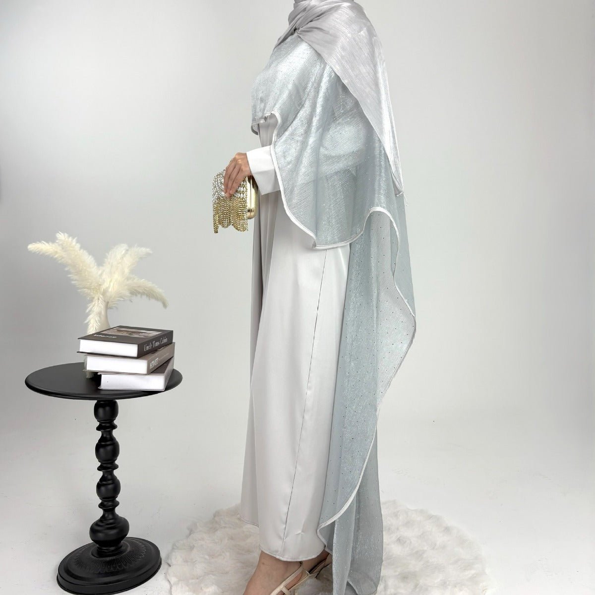 Luminous Modest Robe Collection | Elegant Cloak Suit Dresses. (MA252) - Mariam's Collection