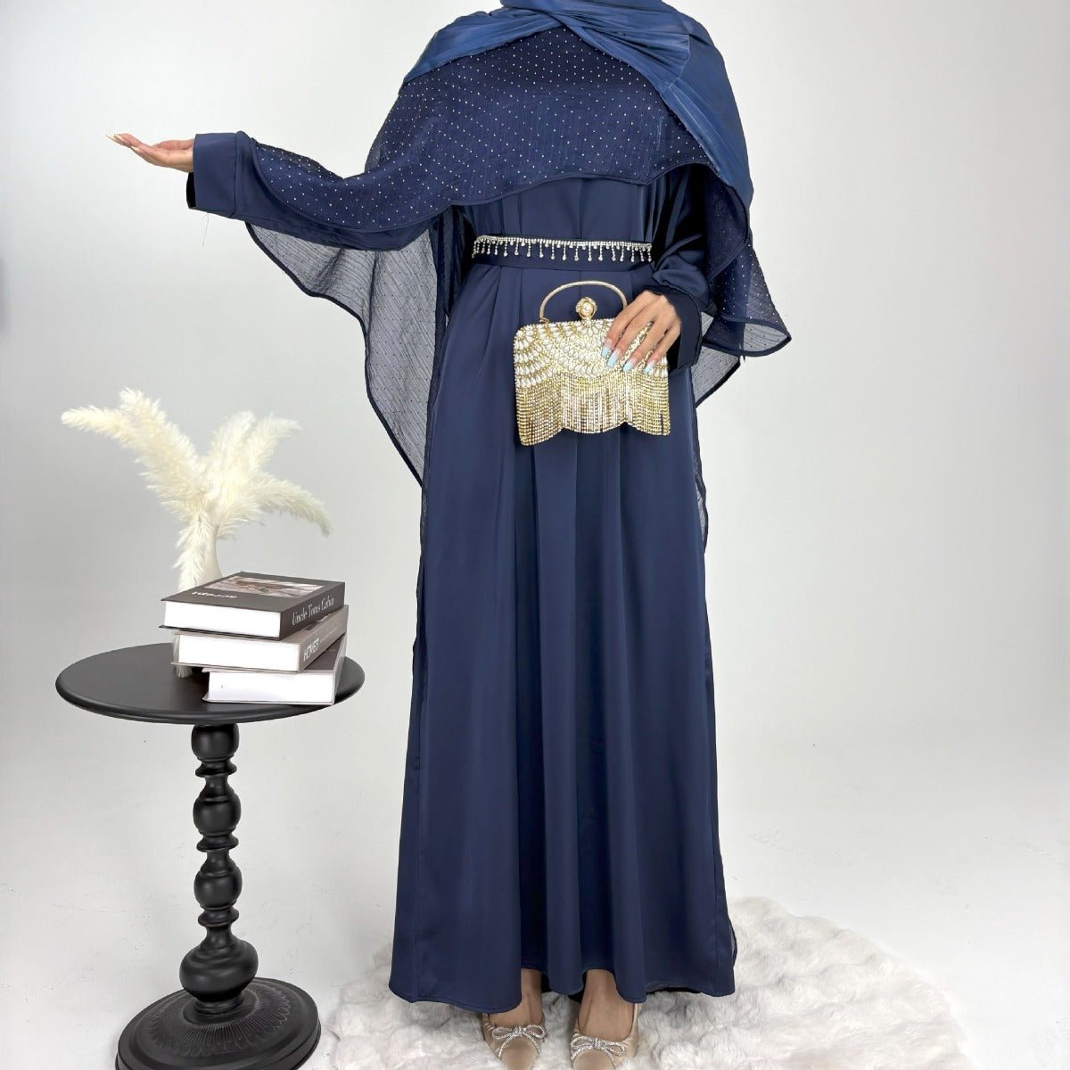 Luminous Modest Robe Collection | Elegant Cloak Suit Dresses. (MA252) - Mariam's Collection
