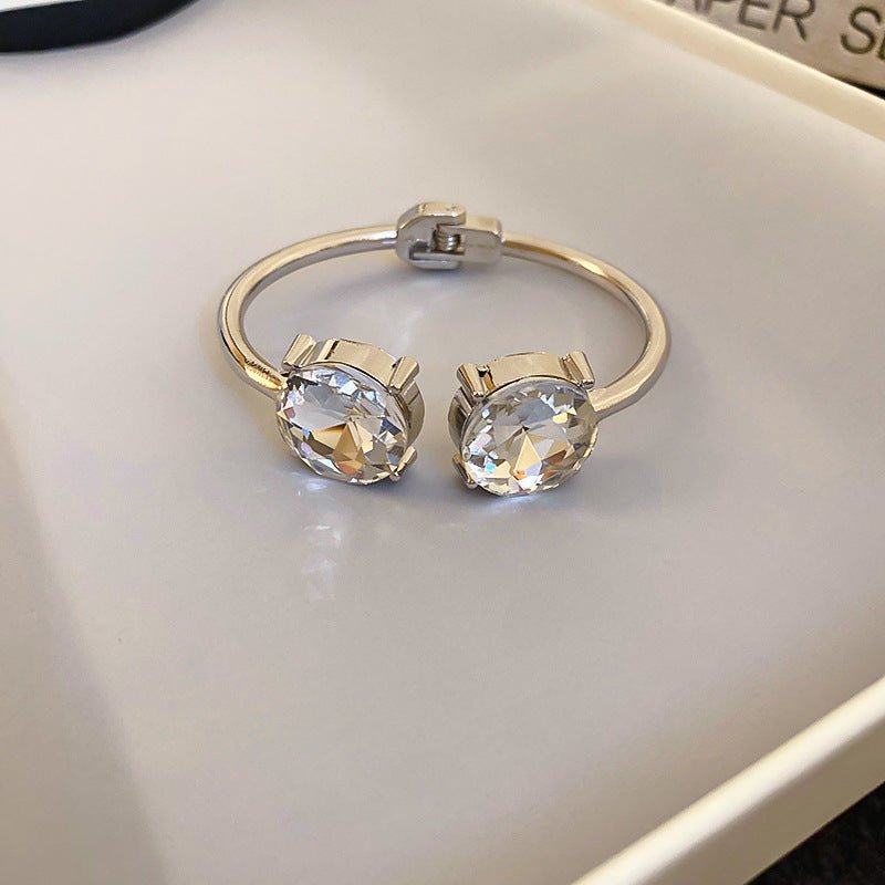 Luxury Minimalist Glossy High - grade Shiny Bracelets - Simple Temperament Cold - Tone Bangles (MAC242) - Mariam's Collection