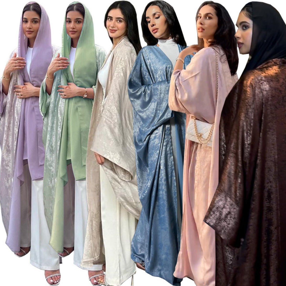 Luxury Modest Elegant Gown - Style Cardigan Abayas. (MOA164) - Mariam's Collection