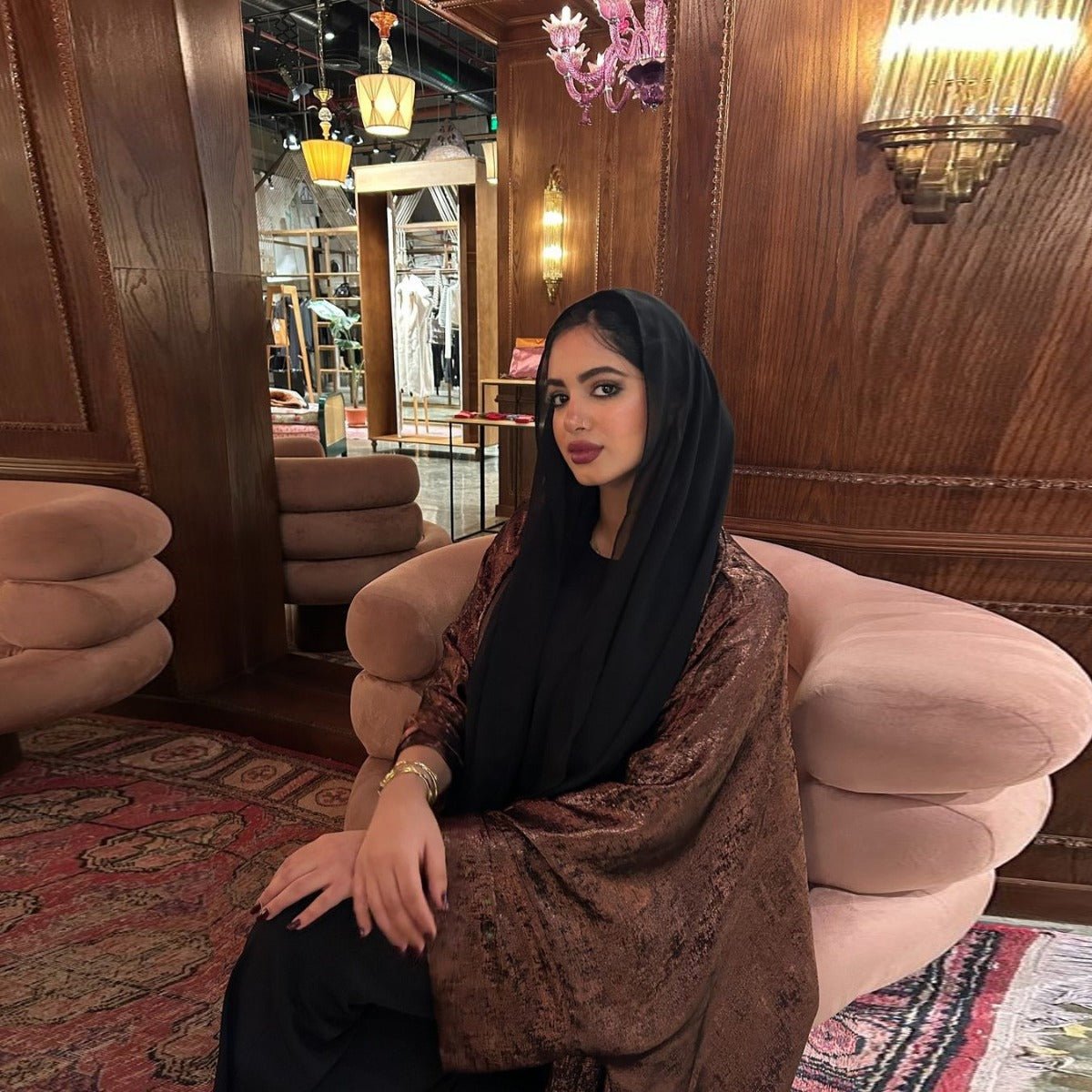 Luxury Modest Elegant Gown - Style Cardigan Abayas. (MOA164) - Mariam's Collection