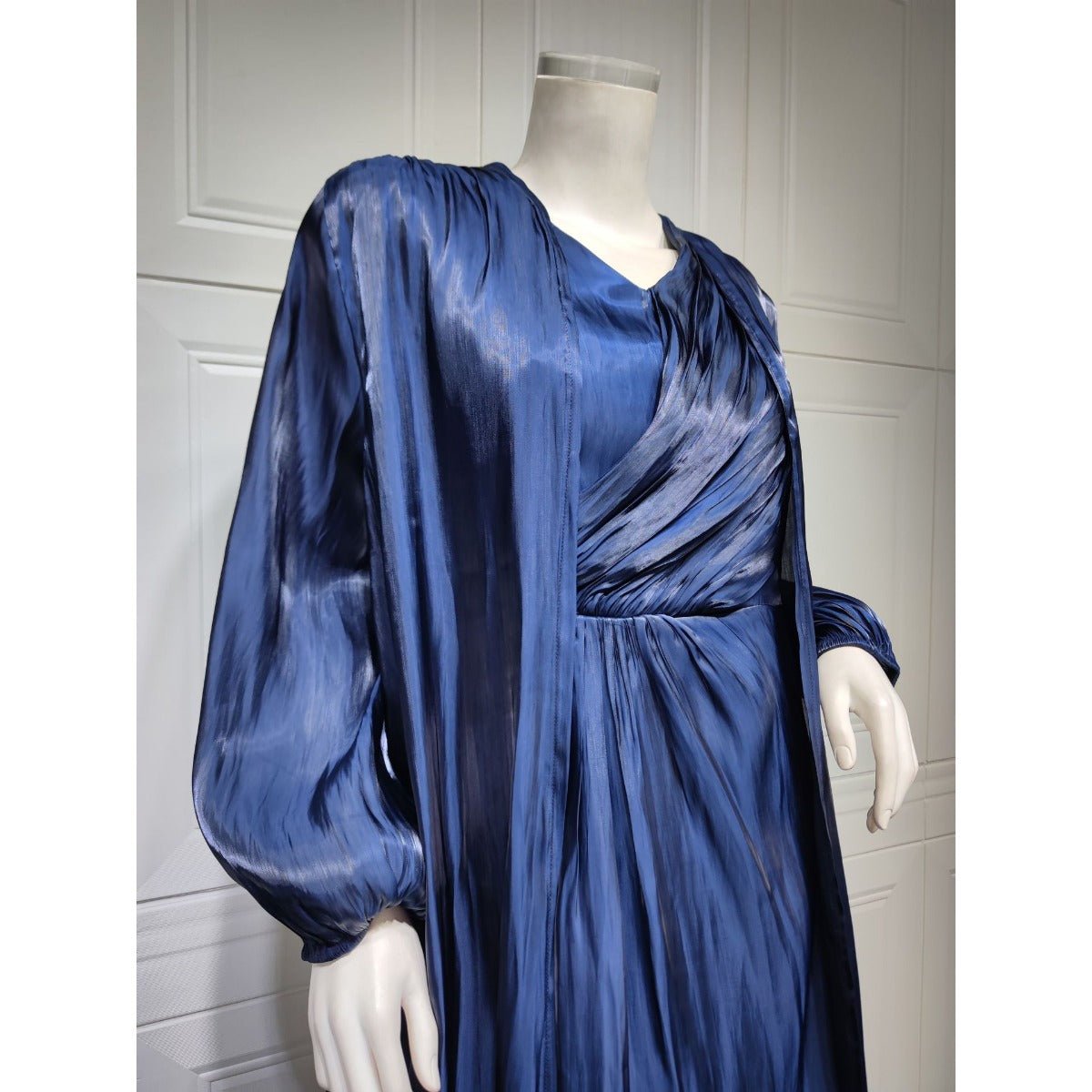 Luxury Modest Fashion Celestial Silk Abaya Set(MOA203) - Mariam's Collection