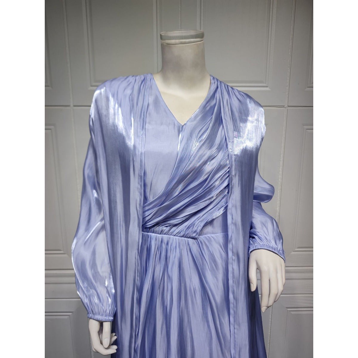 Luxury Modest Fashion Celestial Silk Abaya Set(MOA203) - Mariam's Collection