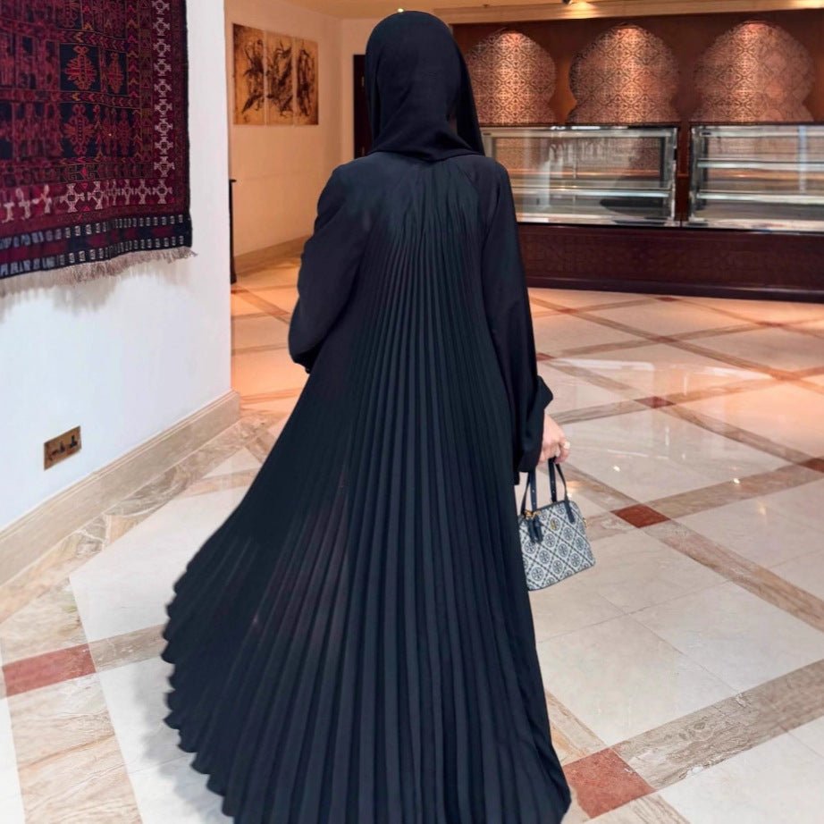 Luxury Pleated Open Abaya Collection (MOA199) - Mariam's Collection