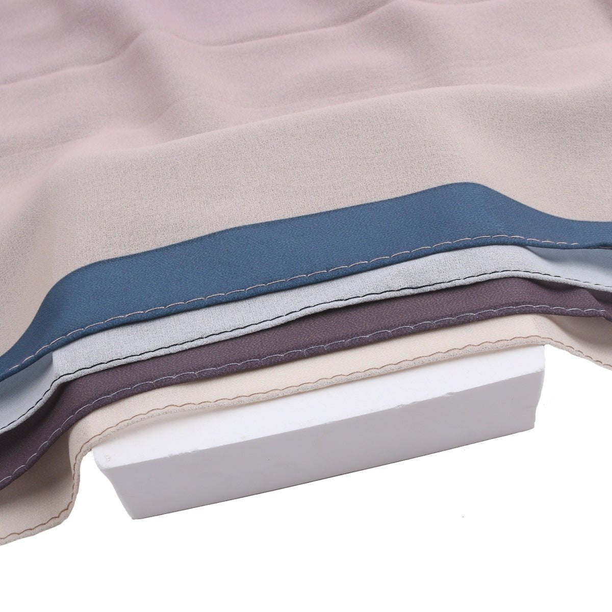 Luxury Premium Pearl Chiffon Gradient Hijab(MH148) - Mariam's Collection