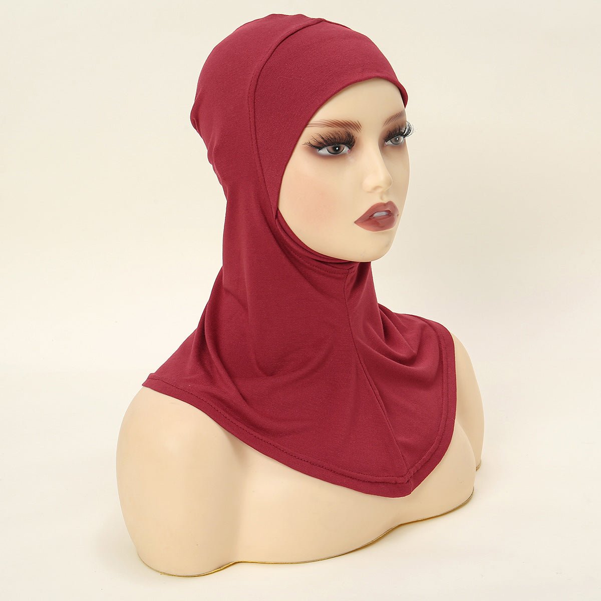 Luxury Single Layer Premium Mercerized Cotton Undercap Hijab Cap with Chin Coverage. (MH117) - Mariam's Collection
