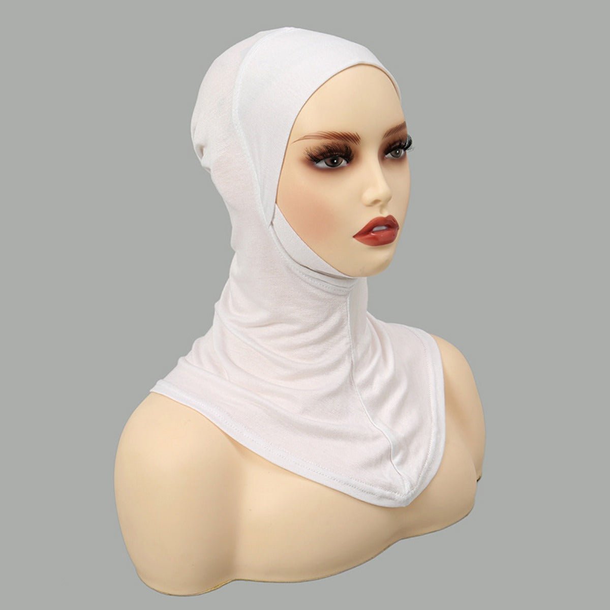 Luxury Single Layer Premium Mercerized Cotton Undercap Hijab Cap with Chin Coverage. (MH117) - Mariam's Collection