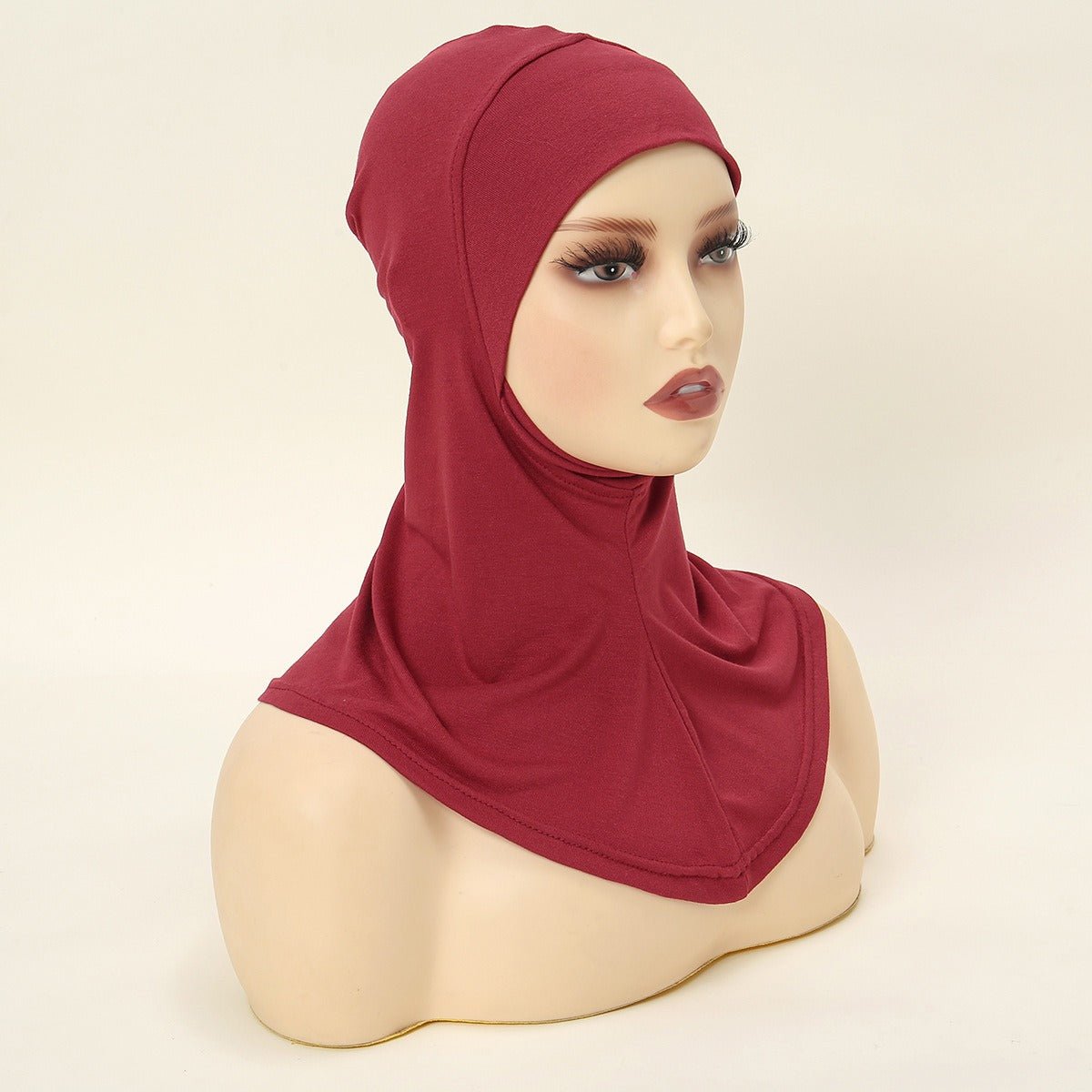 Luxury Single Layer Premium Mercerized Cotton Undercap Hijab Cap with Chin Coverage. (MH117) - Mariam's Collection