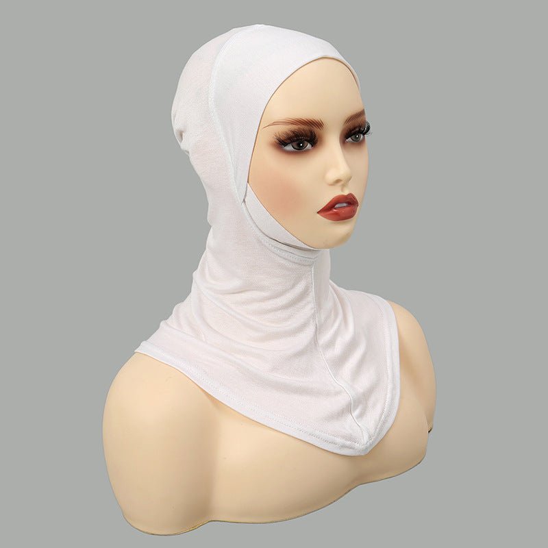 Luxury Single Layer Premium Mercerized Cotton Undercap Hijab Cap with Chin Coverage. (MH117) - Mariam's Collection