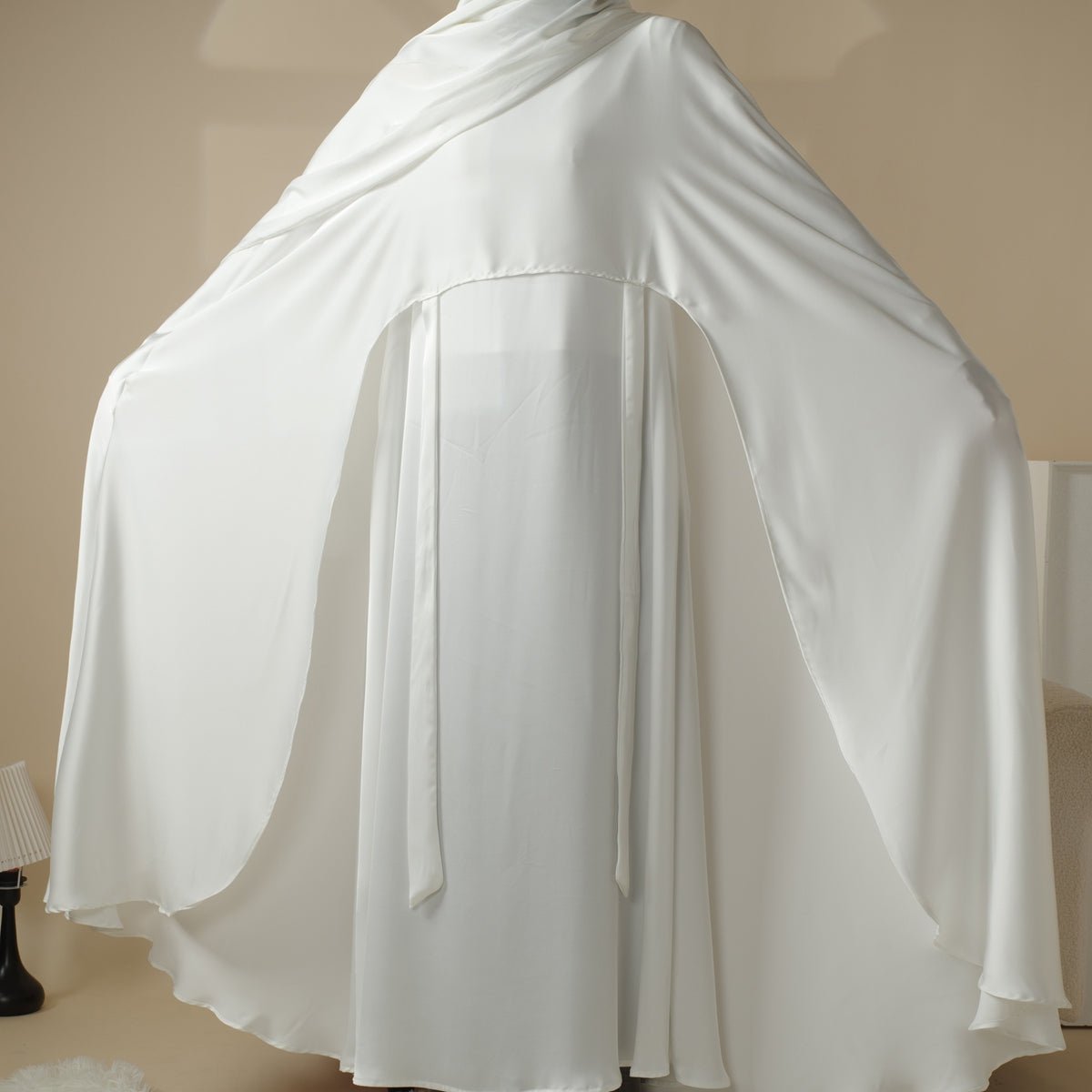 Luxury Wedding Abaya 3 - Piece Bridal Abaya Set (MOA044) - Mariam's Collection