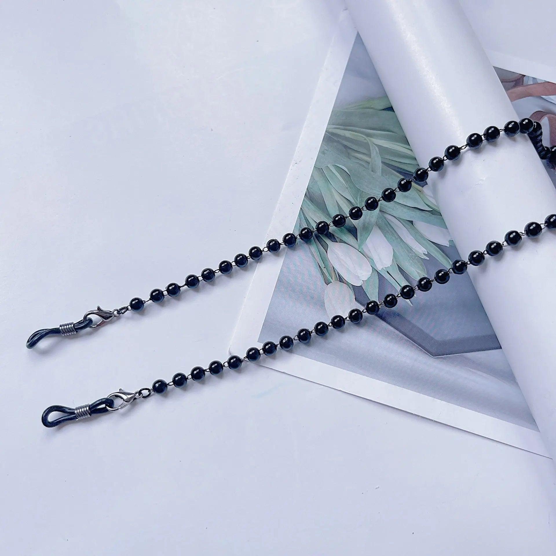 MAC006 Muslim hijab Mask Chain,Fashion Glasses Chain, pearl mask chain - Mariam's Collection