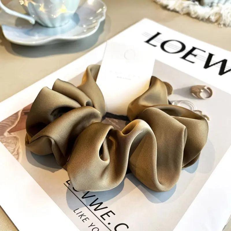 MAC011 hijab scrunchies,satin hair accessories - Mariam's Collection