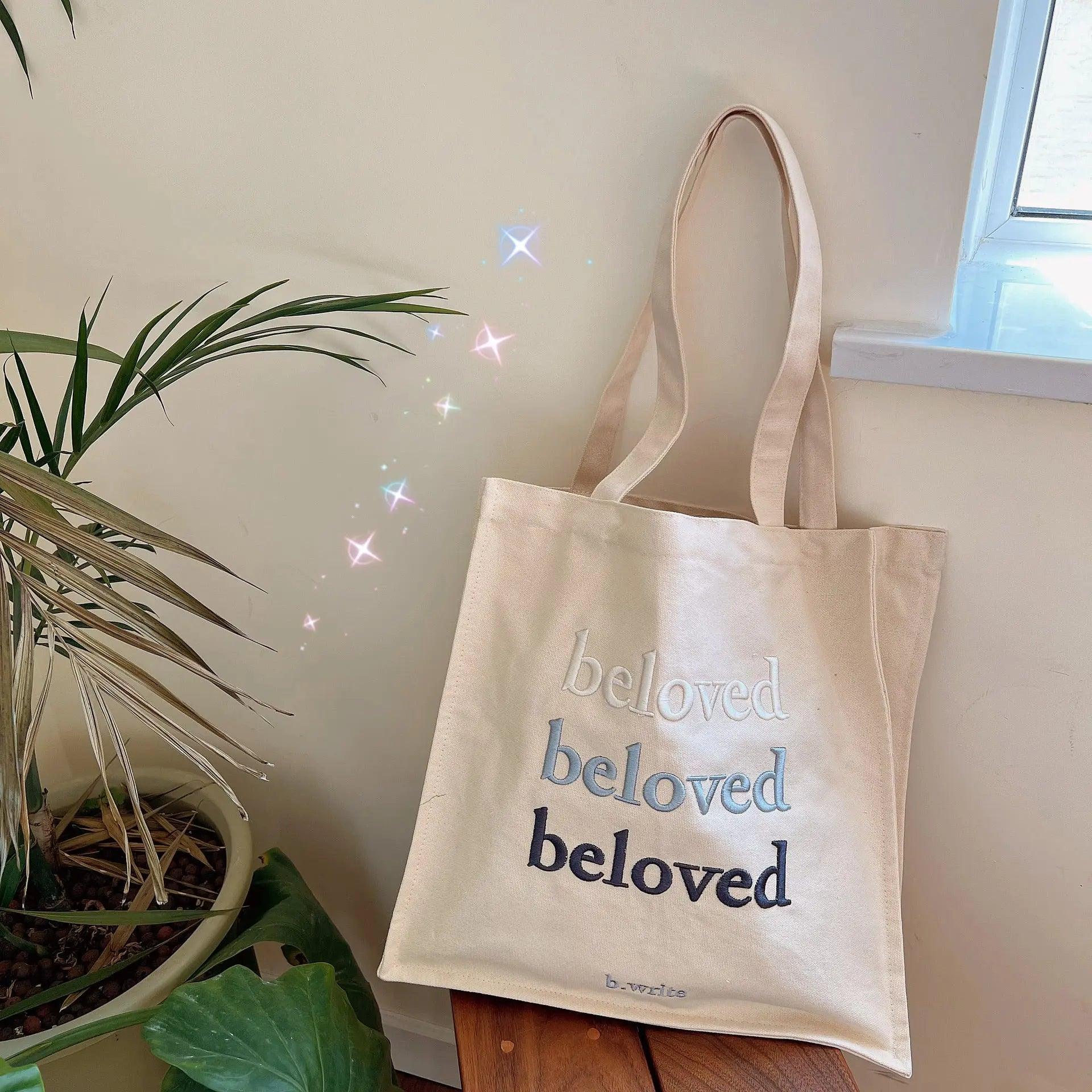 Embroidered Tote Canva Bag