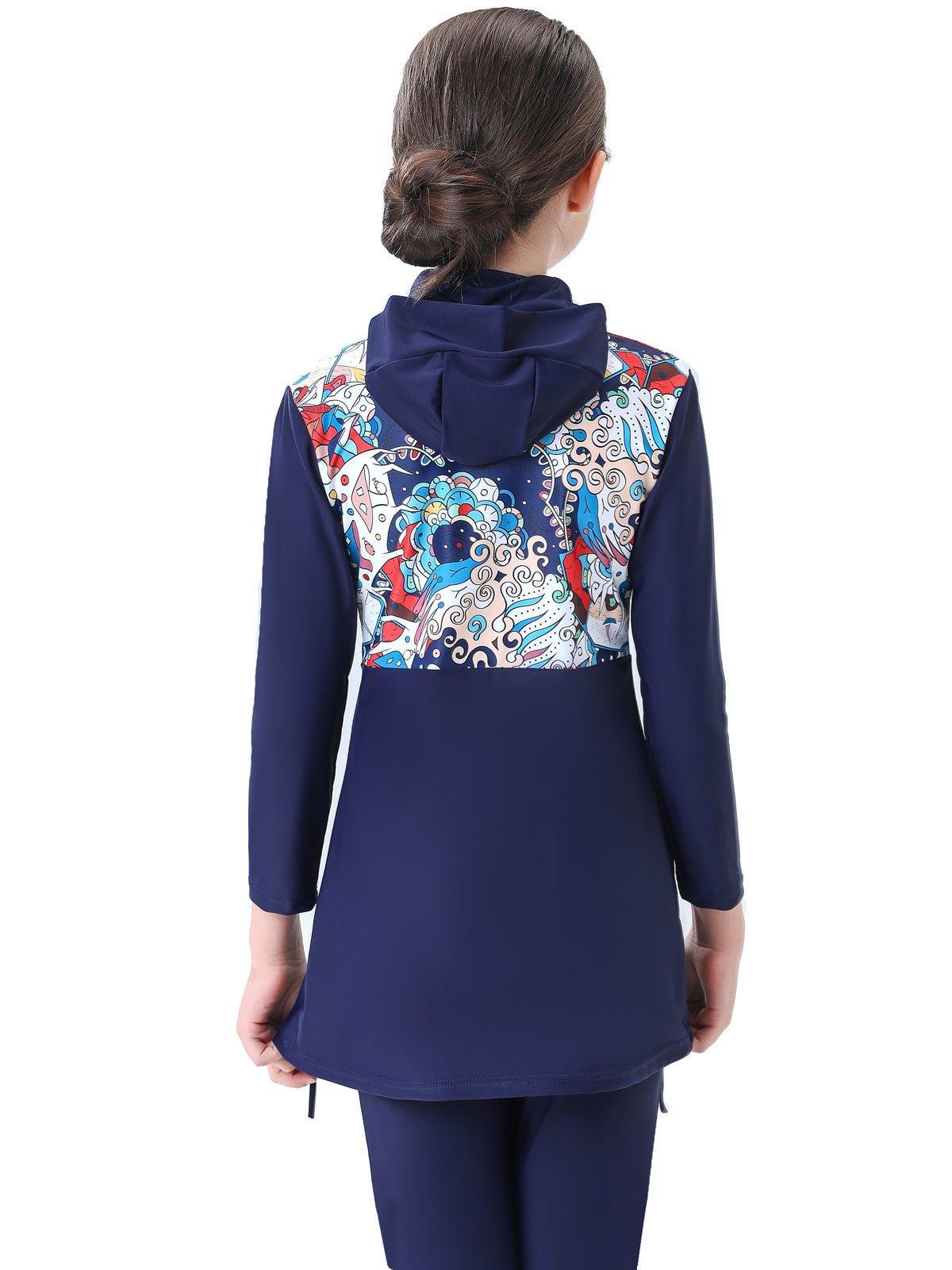 MB011 Children's Beach Conservative Swimsuit - Mariam's Collection