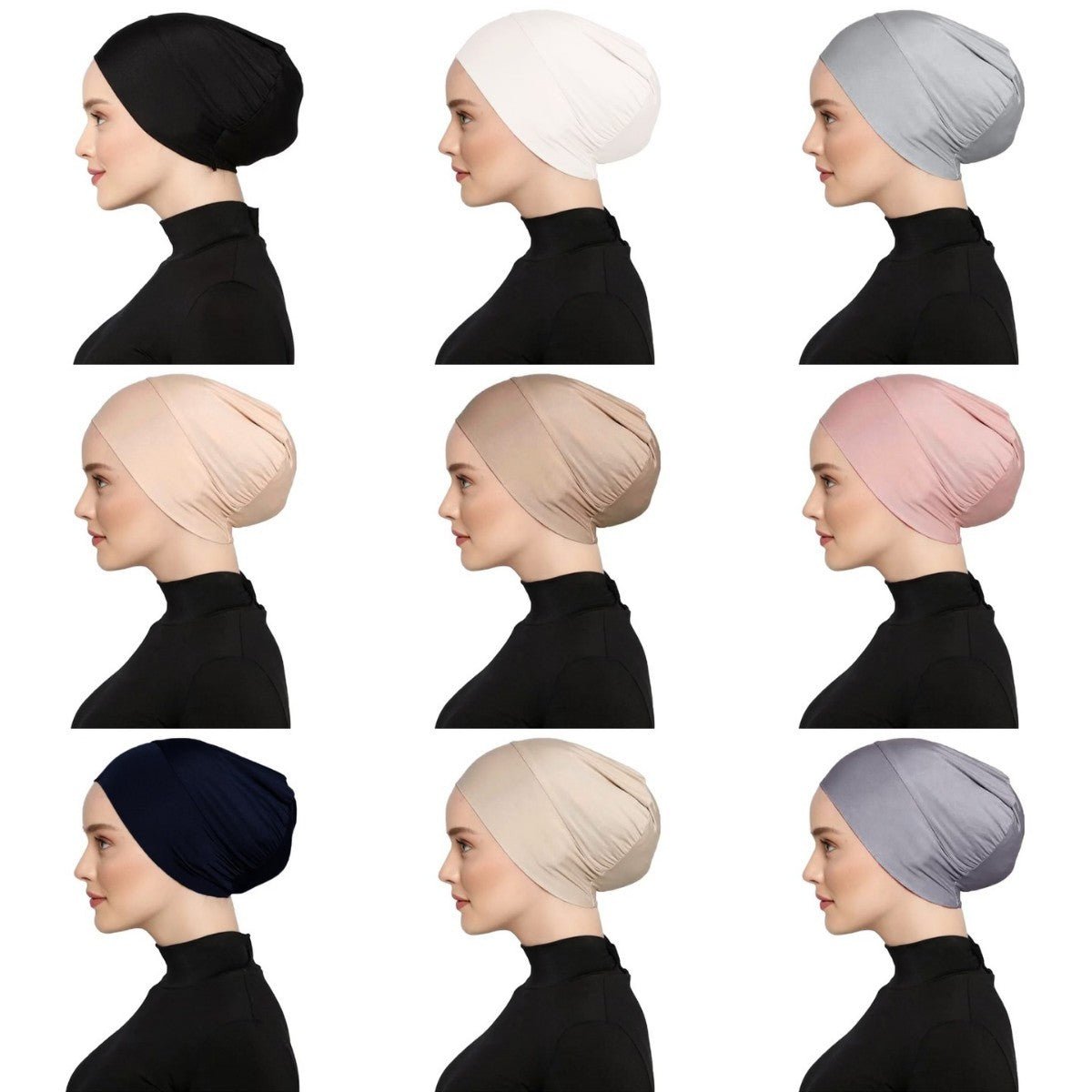 Mercerized Cotton Under Cap | Muslim Hijab Bonnet(MH199) - Mariam's Collection