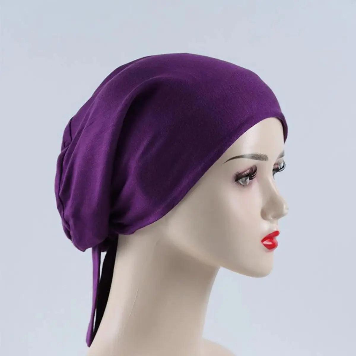MH010 Double Layered Satin-lined Undercap - Mariam's Collection