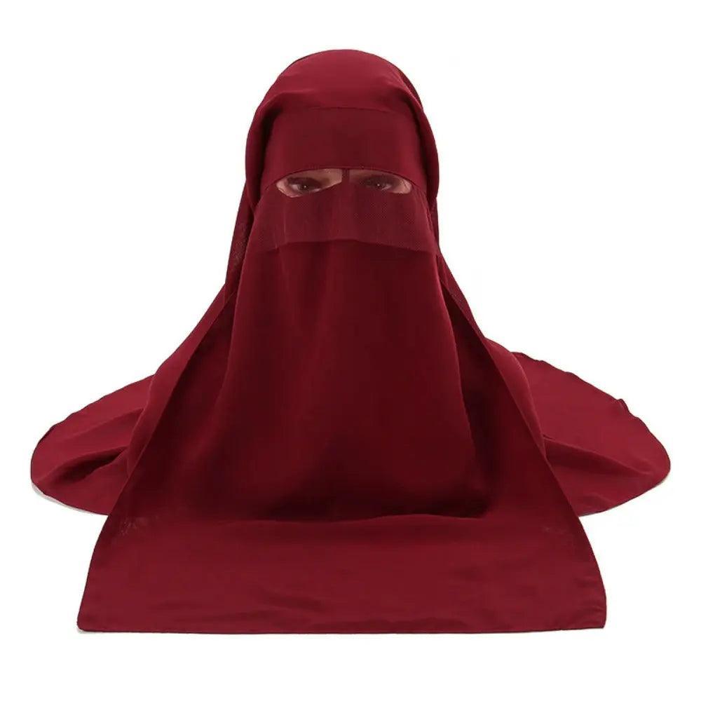 MH033 Face Veil Niqab Set - Mariam's Collection