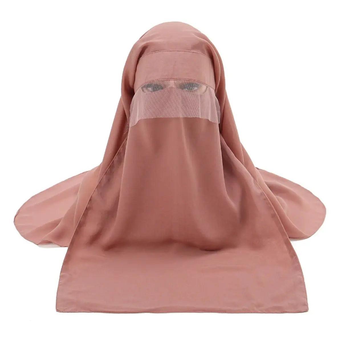 MH033 Face Veil Niqab Set - Mariam's Collection