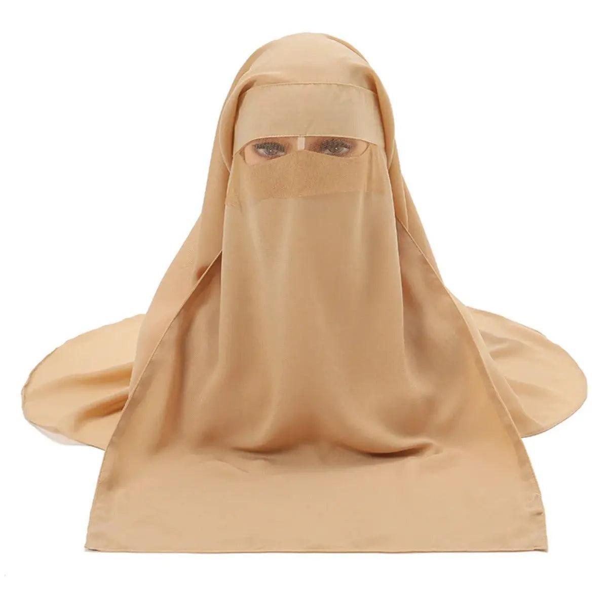 MH033 Face Veil Niqab Set - Mariam's Collection