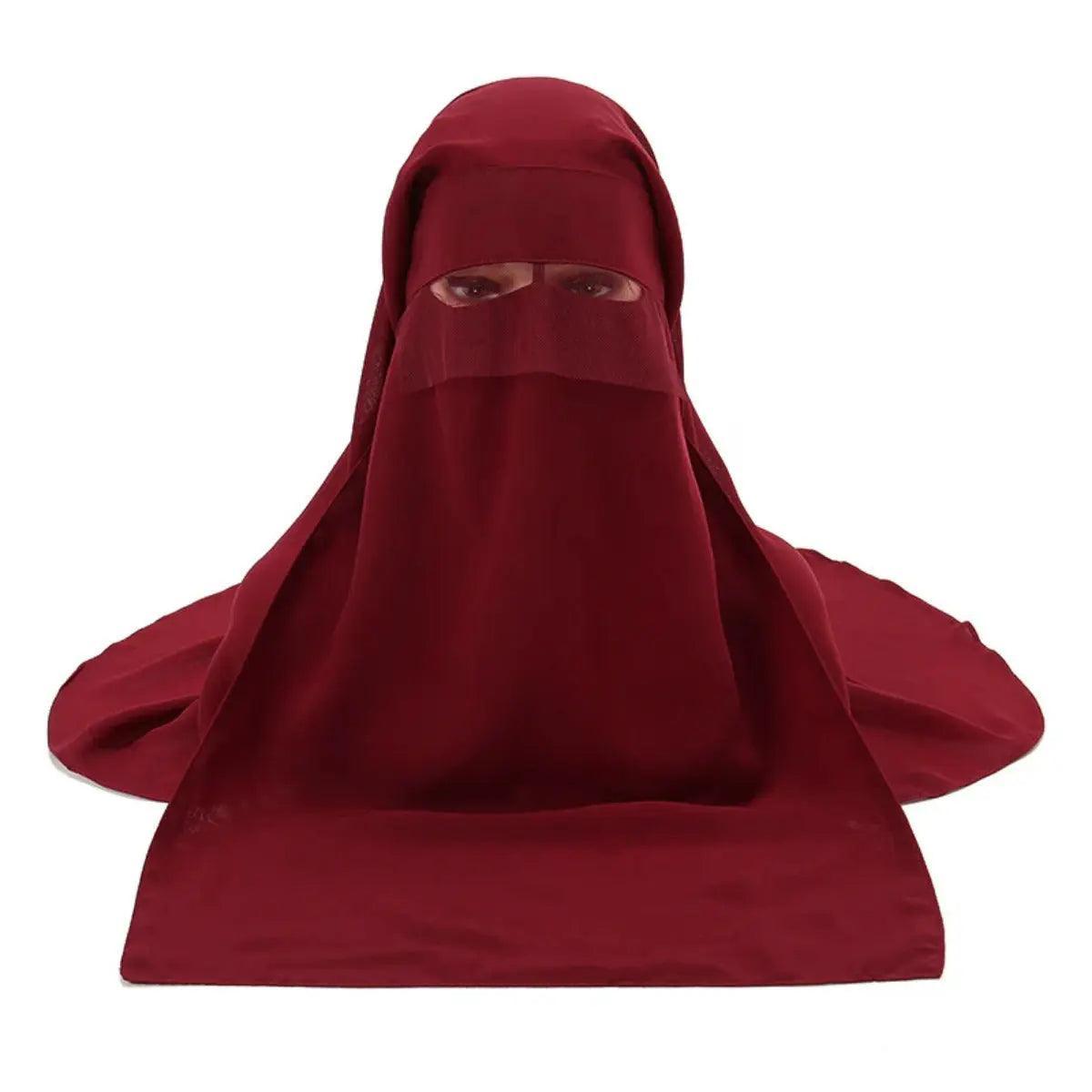 MH033 Face Veil Niqab Set - Mariam's Collection