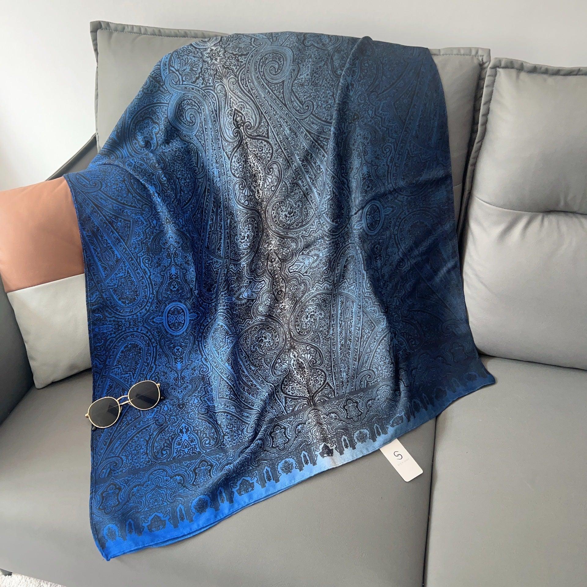 MH058 Cashew Printed Cotton And Linen Thin Hijab - Mariam's Collection