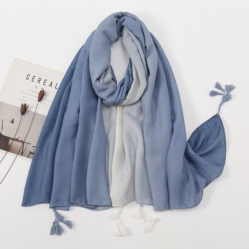 MH071 Cotton And Linen Printed Hijab - Mariam's Collection