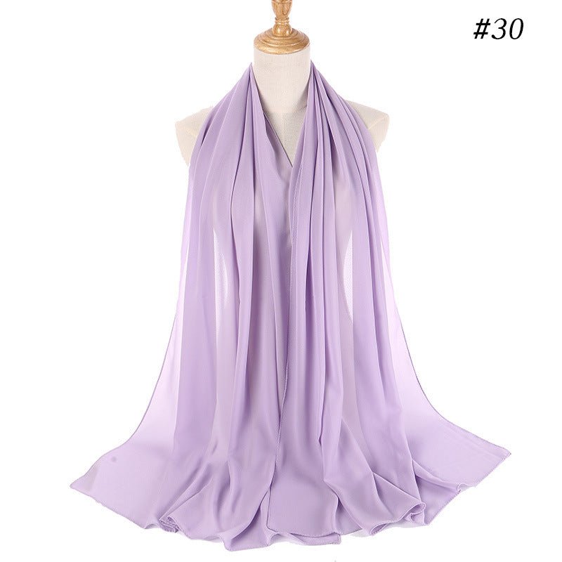 MH089 Pearl Chiffon Bubble Hijab - Mariam's Collection