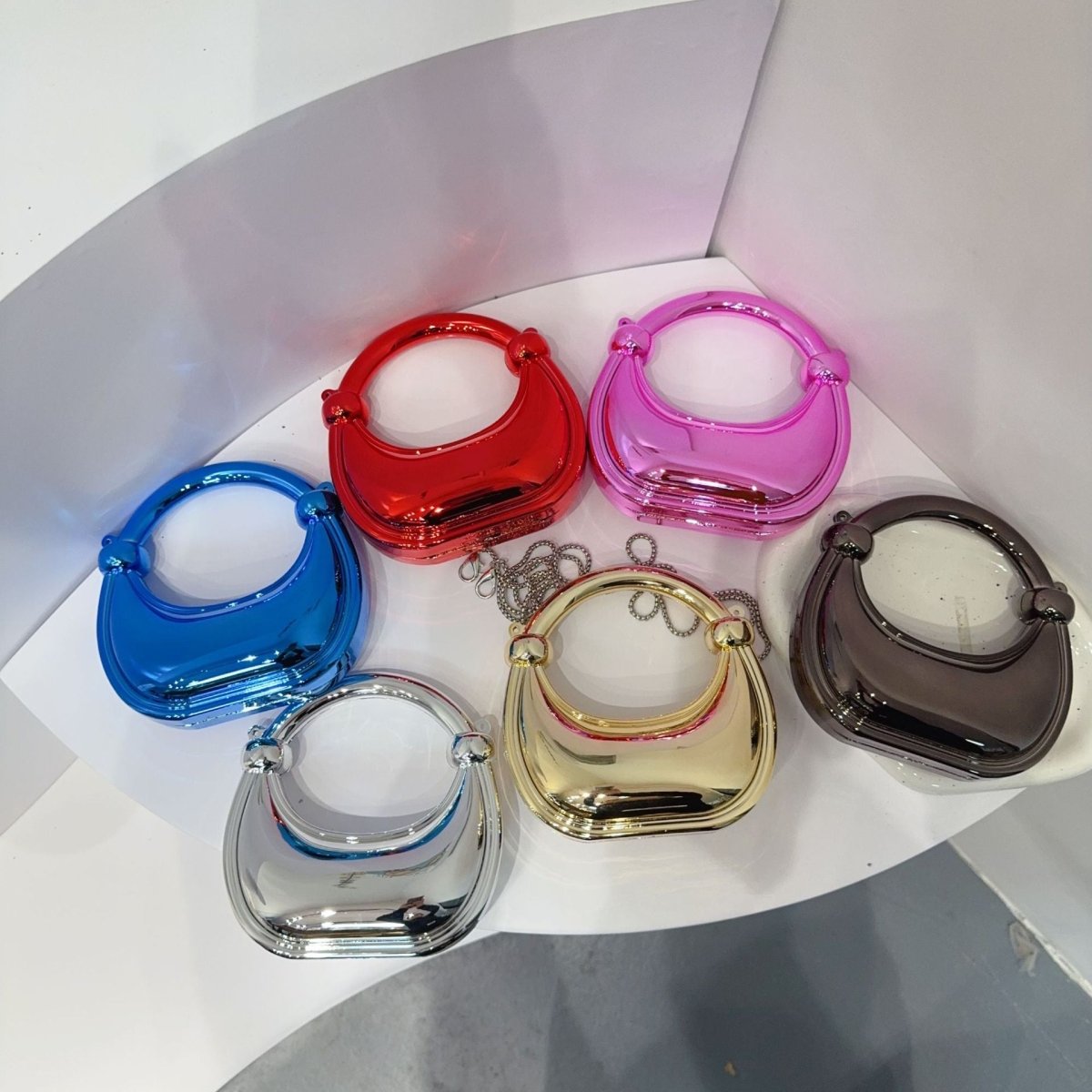 Mini Acrylic Crescent Bag Versatile Stylish Clutch Bag (MAC336) - Mariam's Collection