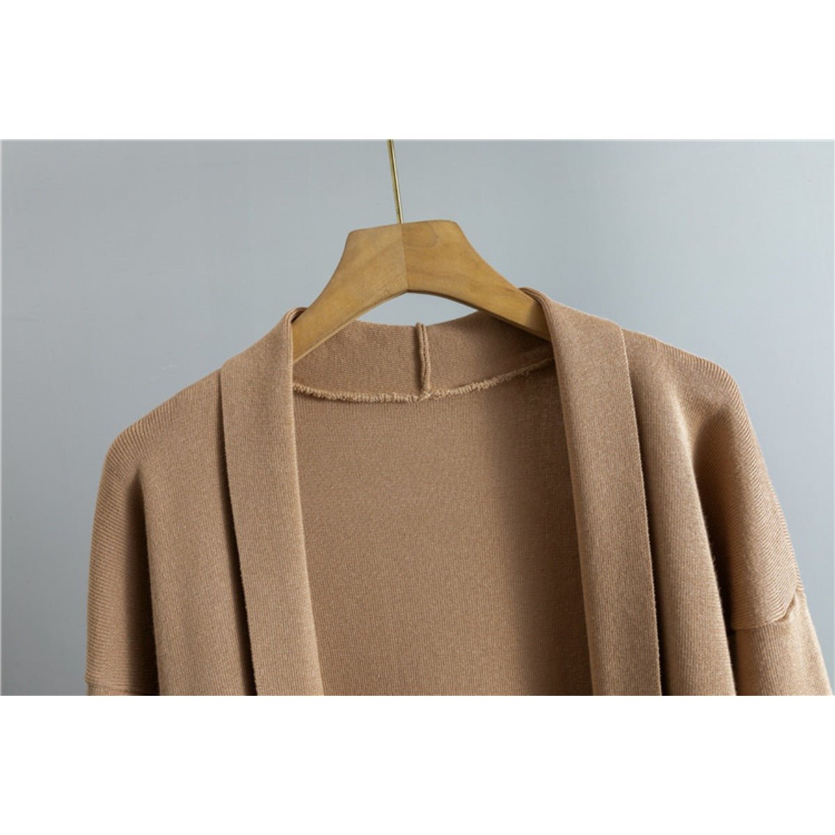 Minimalist Geometric Trim Knit Three - Piece Set. (MS088) - Mariam's Collection