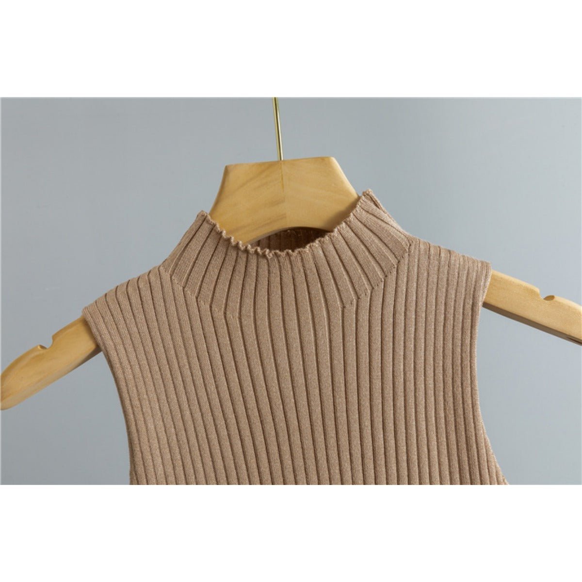 Minimalist Geometric Trim Knit Three - Piece Set. (MS088) - Mariam's Collection