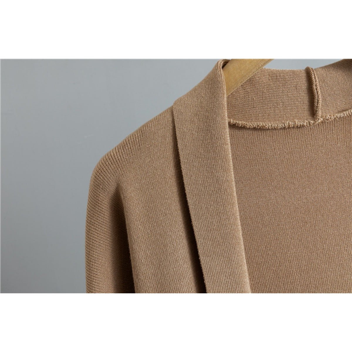 Minimalist Geometric Trim Knit Three - Piece Set. (MS088) - Mariam's Collection